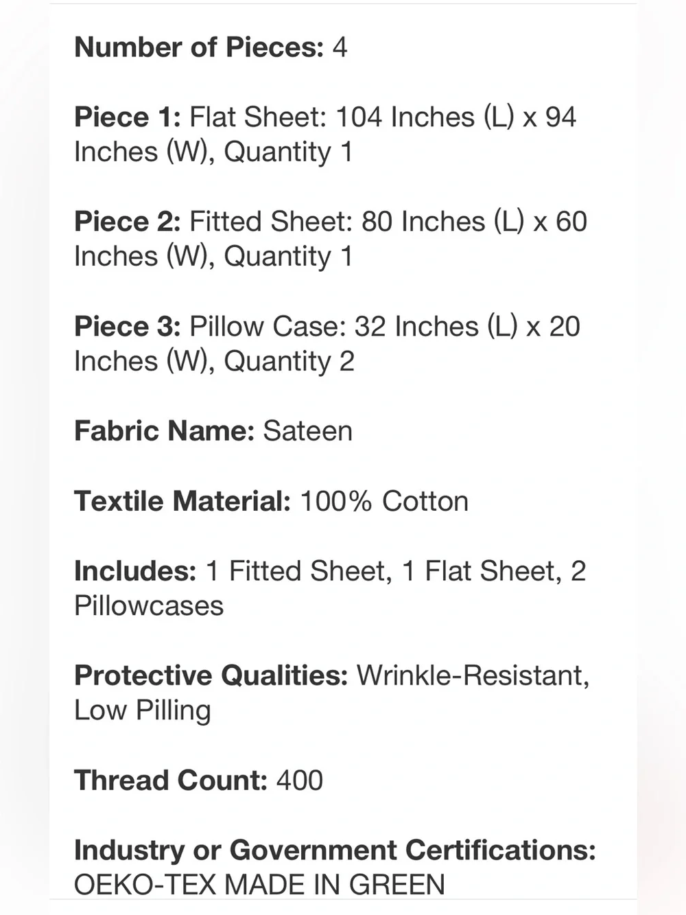 New queen sheet set with lace trim